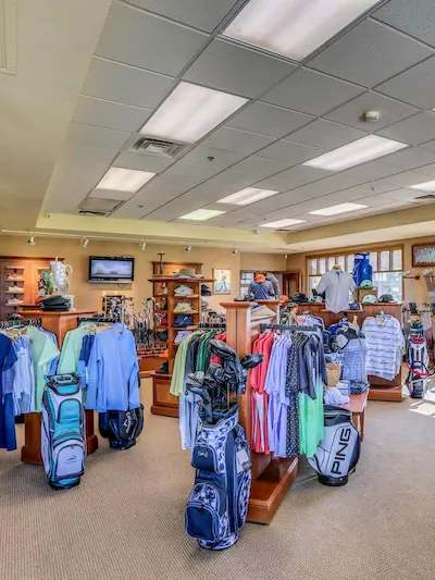 Store with golf related merchandise